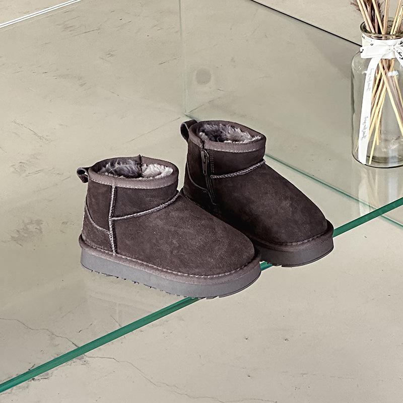 

Обязательные к покупке детские зимние сапоги из матовой кожи на толстой подошве, модные и универсальные, для мальчиков и девочек, теплые сапоги для одноклассников 22-25 whole head 4 pairs wholesale, thin bottom серый