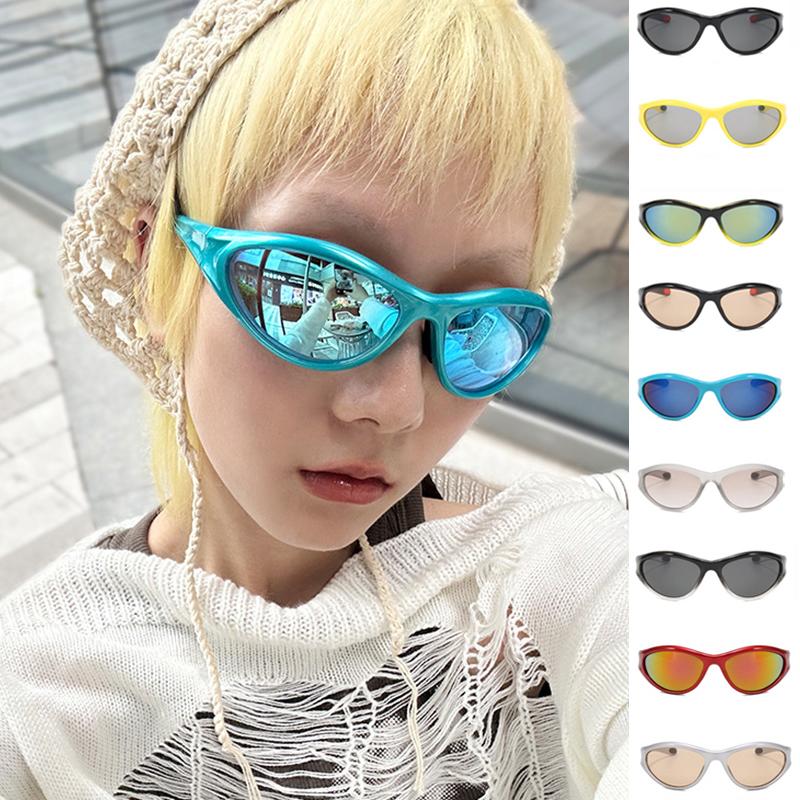 Fashion New Style Y2K Sports Sunglasses Retro Ladies Outdoor Cycling Hip-Hop Uv Protection Sun Glasses