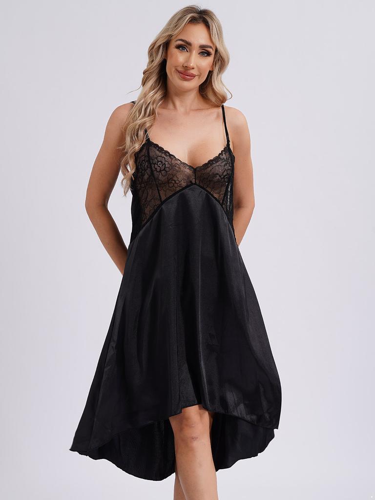 Lenjerie din satin de mătase pentru damă, cu bretele spaghete, rochie de noapte, fără mâneci, lenjerie de noapte babydoll, cămașă de noapte, îmbrăcăminte pentru acasă
