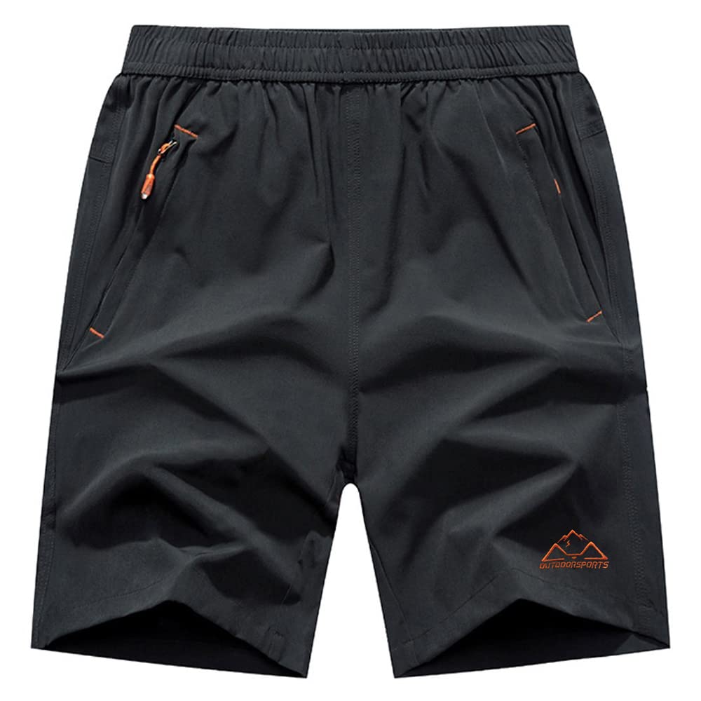 

Шорты для спорта на открытом воздухе с молнией Размер M Мужские шорты, Влагоотводящие, Быстросохнущие, Карманы, Серый, серый