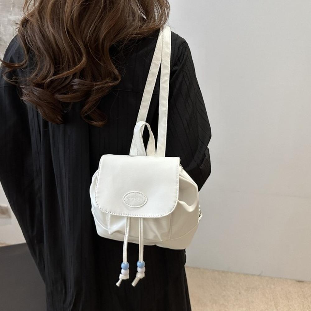 Small Pack Shoulders Bag Mini Y2K Backpack Cute PU Leather Backpack  Students