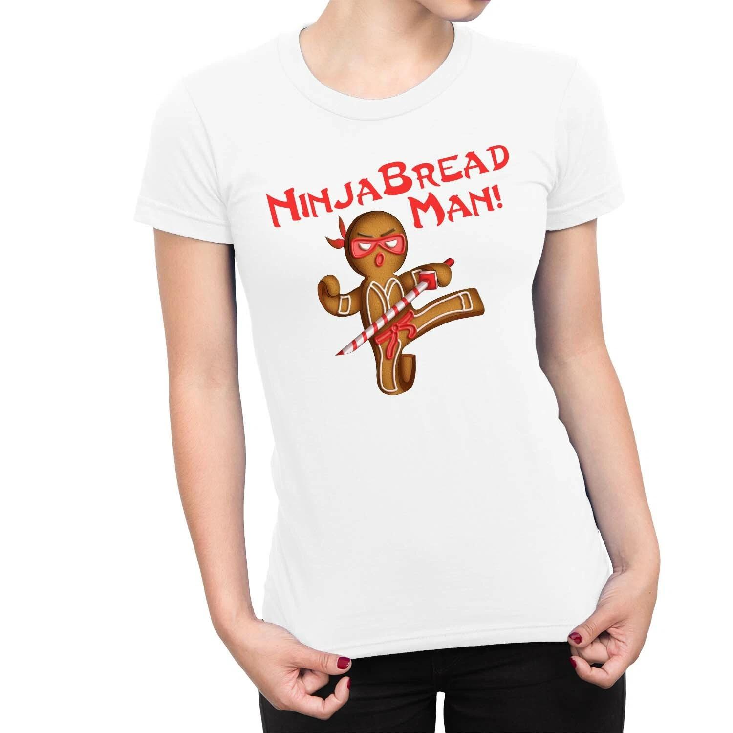 1Tee Womens Ninjabread Man T-Shirt XS