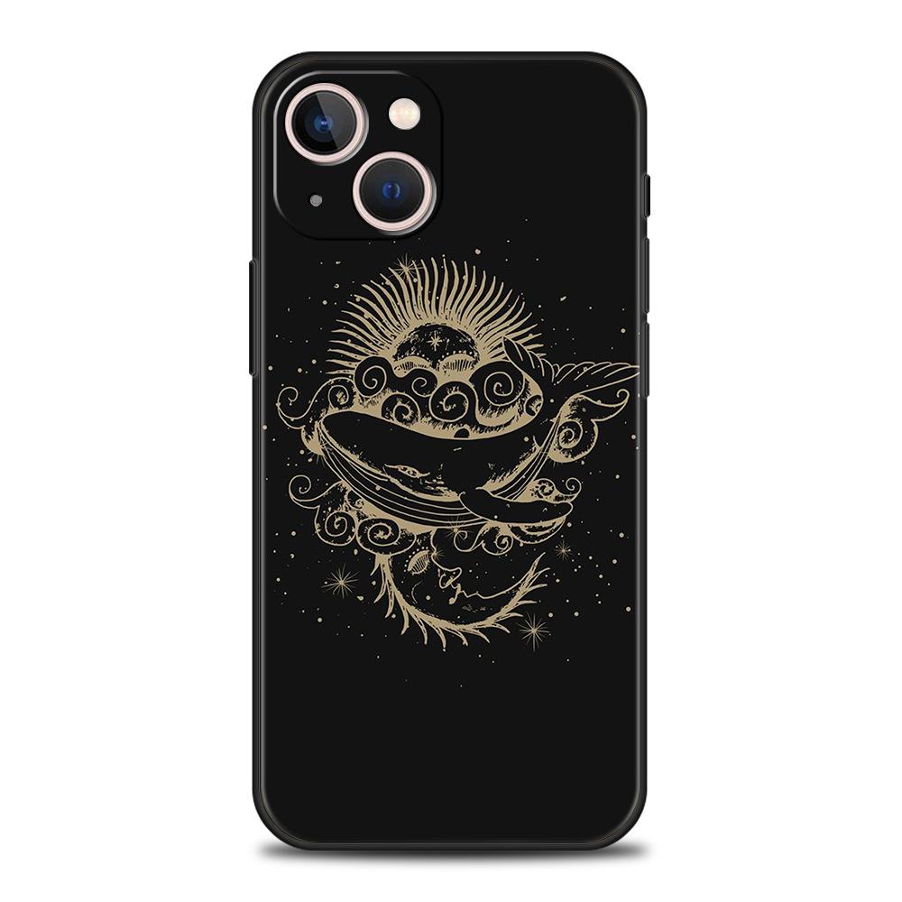 Applicable To IPhone16 Mobile Phone Case, New Couple Sun and Moon Mobile Phone Case.