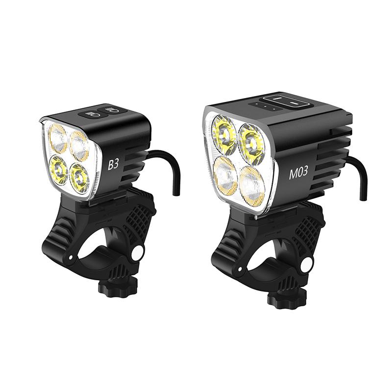 Superhelle Fahrradlampe 5000LM 8,4V 5 LED-Kugeln Fahrradlampe Superhell IPx5 Wasserdicht Elektrofahrrad Zubehör