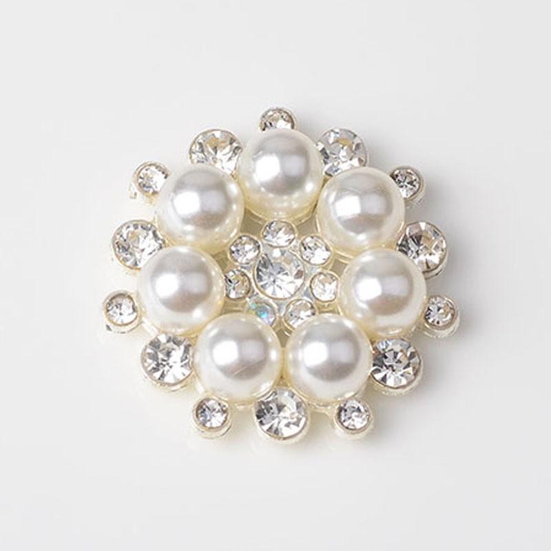 

Элегантная пуговица с искусственной плоской спинкой, изысканные украшения, жемчуг, кристалл, цветок, горный хрусталь 2.7*2.7cm серебряный