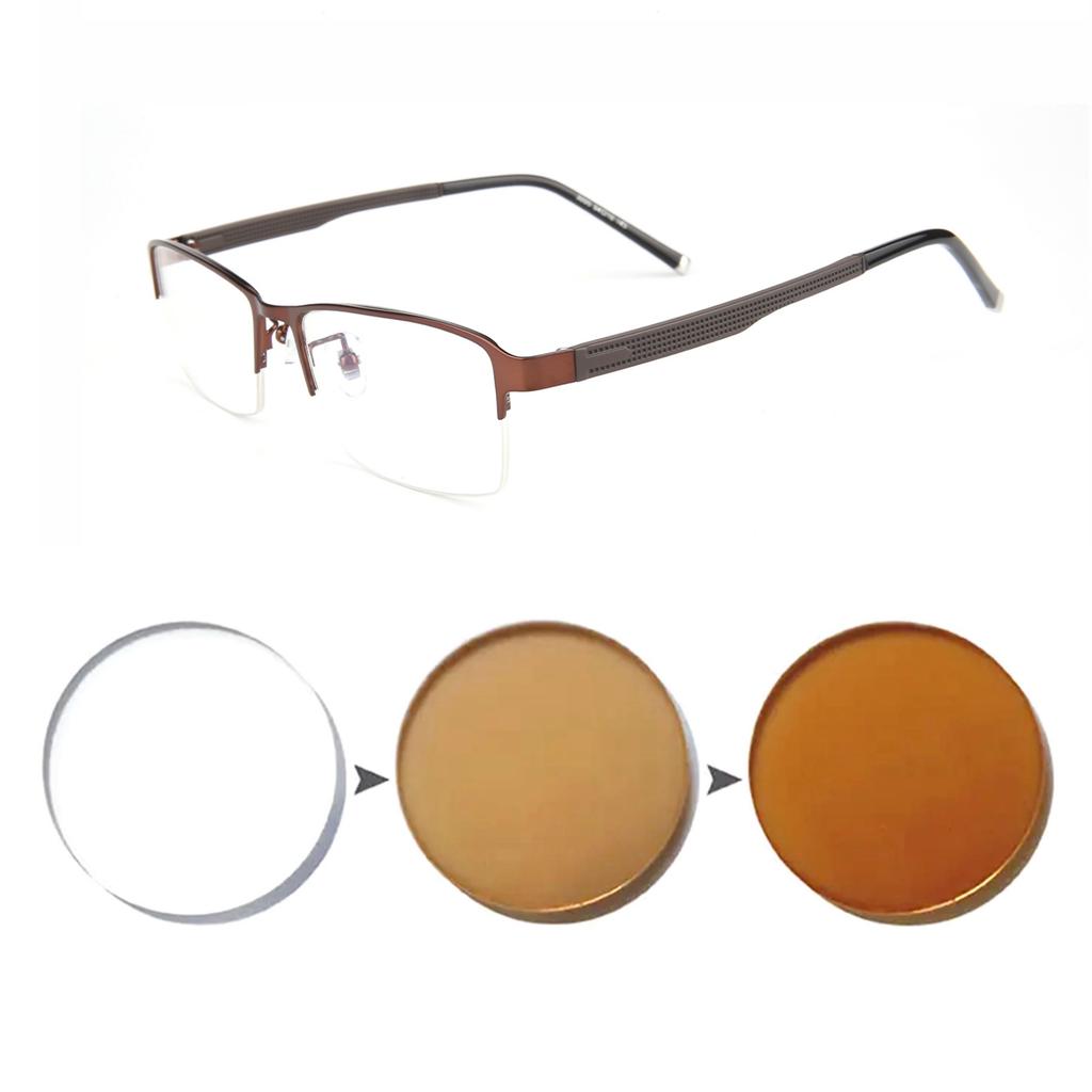 Photochromic Eye Glasses Men Women Myopia Eyeglasses Finished Glasses Students Short Sight Eyewear 0 -0.5 -1 -1.25 -1.5 -1.75 -6