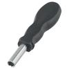 Handy and Practical Soft Grip Rubber Hexagonal Screwdriver Bits Extension Handle Tool 126mm, Easy To Use, Black Color