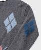 NONBLANK Argyle Pattern Knit_Tailor Grey