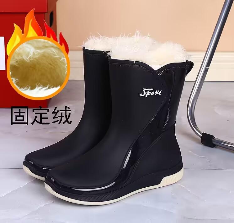 Rain Boots Women's Waterproof Shoes Women's New Rain Shoes Japanese Non-slip Water Shoes Platform Rubber Shoes Fashion Overshoes