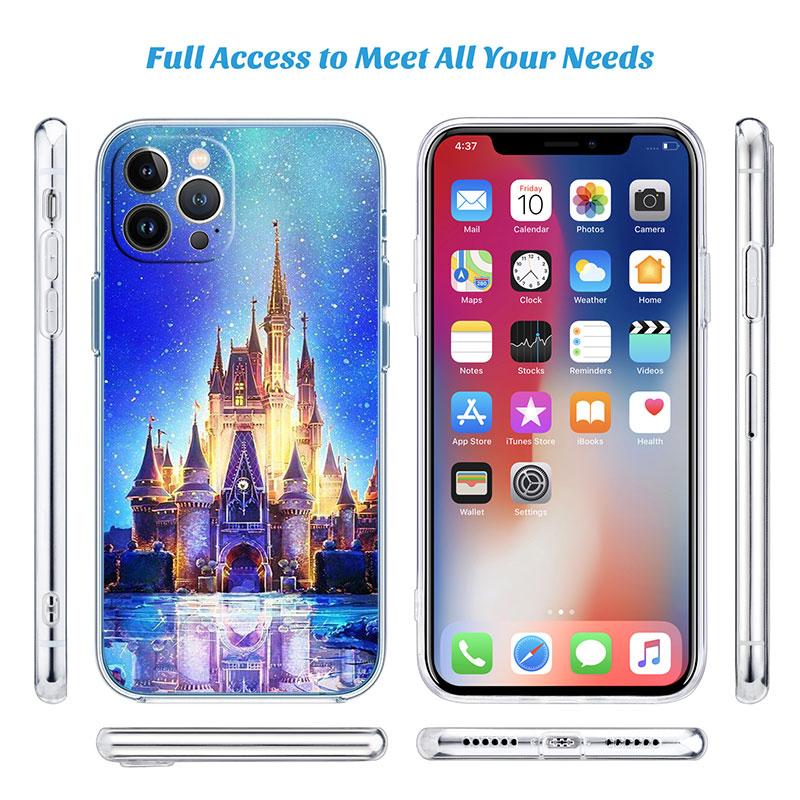 Disney Castle World Transparent Phone Case for Motorola Moto E22I E22S E22 E32 E40 E7 E7I G Plus Power Play Stylus G22 G14