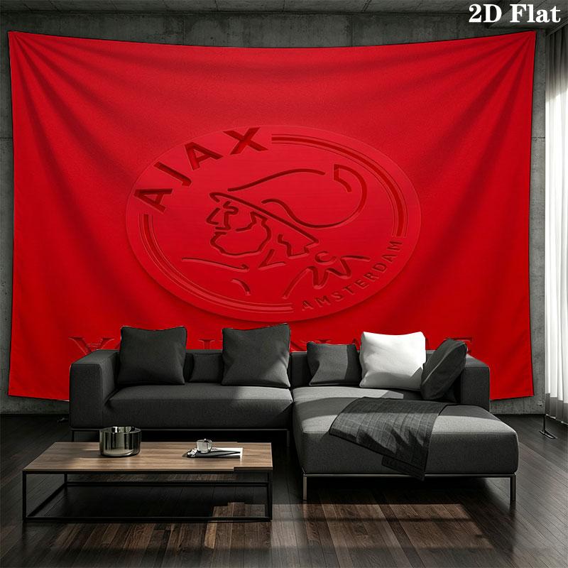 AFC Ajax Custom Name Wall Tapestry Aesthetic Wall Hanging Printed Fabric Blanket Decorative Tapestries for Bedroom Living Room Home Decor