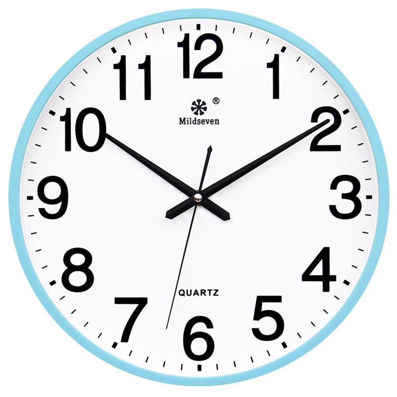 Clock Wall Clock Living Room Circular Creative Clock Wall Watch Simple Home Wall Hanging Silent Electronic Quartz Clock
