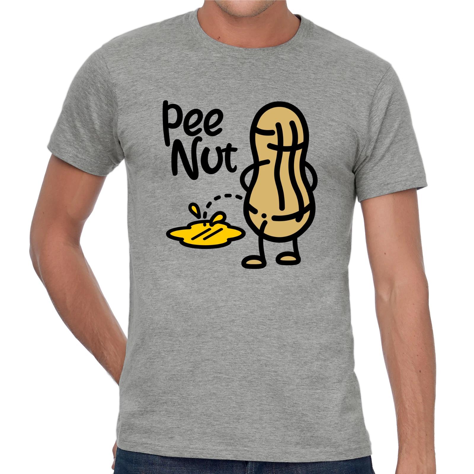 Men s and Women s T-shirts PEE NUT Peenut Peanut Nut Comic Cartoon Sayings Comedy Funny Fun XXXL