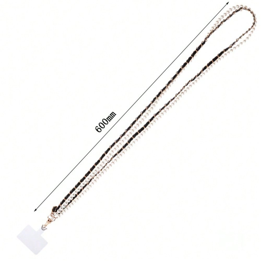 Pearl Mobile Phone Neck Lanyard Mobile Phone Chain Diagonal Span Chain Mobile Phone Case Accessories Female