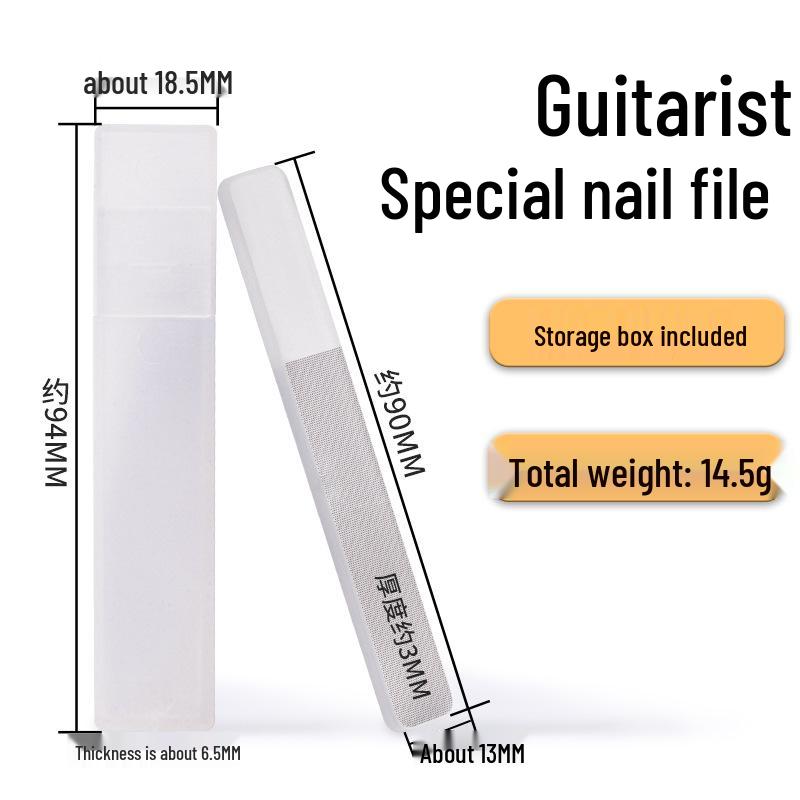 Guitar Fingernail File: Portable Sanding & Polishing Tool for Nail Art & Manicure
