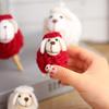 Festive Tabletop Christmas Tree Decor Felt Sheep Modern Design Holiday Parties