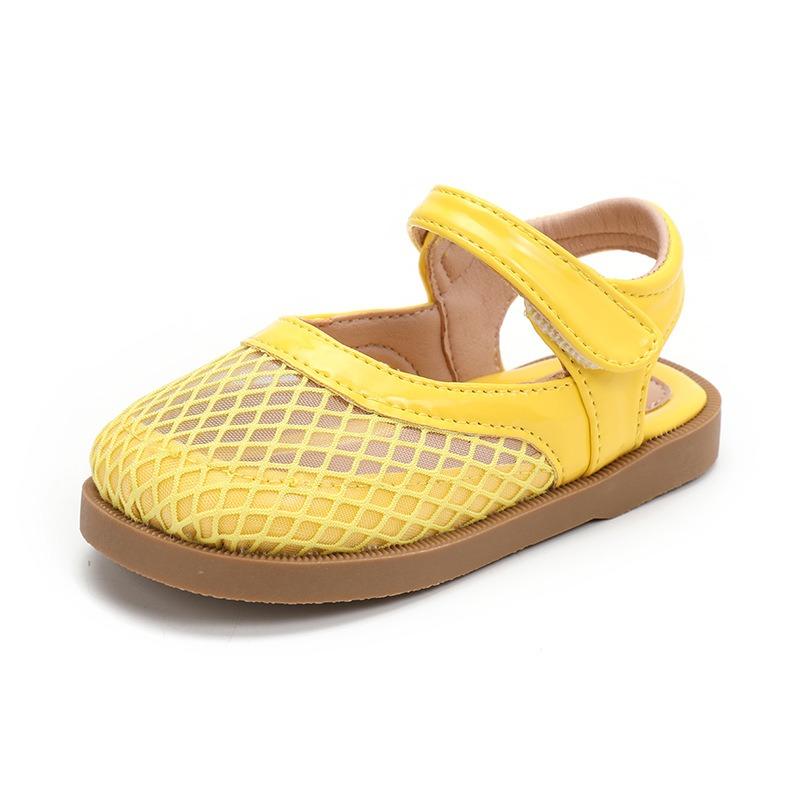 Korean-style Hollow Soft-soled Semi-sandals, Breathable Versatile Princess Shoes for Girls