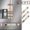 3PS Burlap Handle Covers for Refrigerator & Microwave: Kitchen Appliance Dust Covers