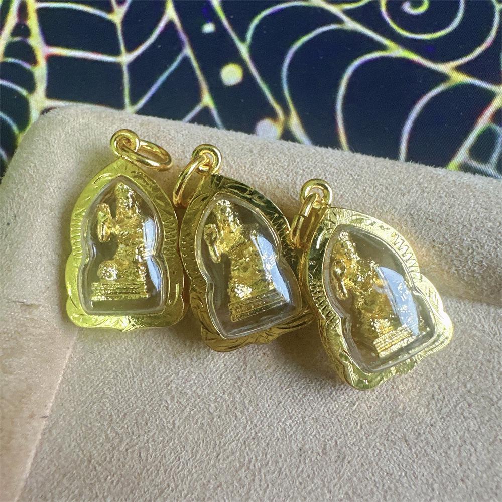 Thai Buddhist Mini Beckoning Goddess Statue - Authentic Temple Design