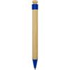 Bamboo pen and recycled plastic "Rattan" Blue