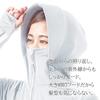 Alphax Rash Guard UV Protection Cooling Touch UV Protect Hoodie Shine Ice Blue M Size Women's
