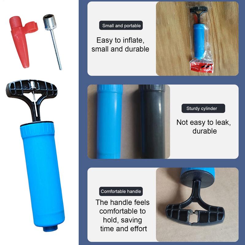 Ball Pump Set Flexible Hose Volleyball Football Basketball With Needle Sports Ball Hand Air Pump Durable Balloon Ball Inflator