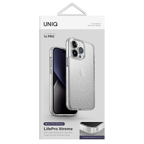 Uniq Lifepro Xtreme Case Iphone 14 Pro6,1 Transparent/Tinsel Lucent