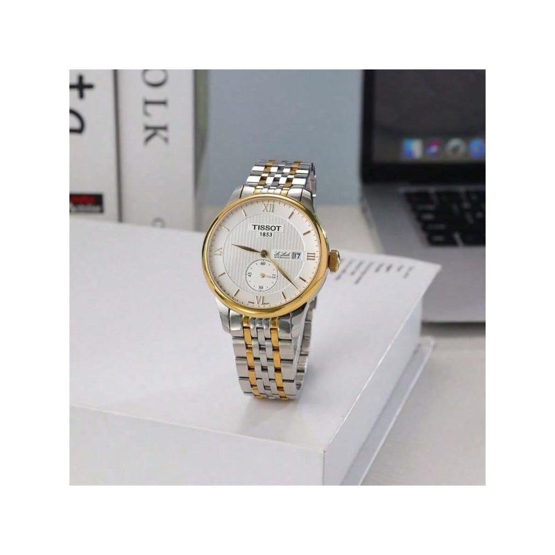 Tissot Beyaz Kadranlı, Küçük Saniye Kollu Erkek Otomatik Le Locle Saat, Model T006.428.22.038.01