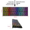 Mechanische Tastatur 87 Tasten Kabelgebundene Gaming-Tastatur 16 RGB Esports-Tastatur Hot-Swappable Ergonomische Tastatur für PC Laptop Macbook