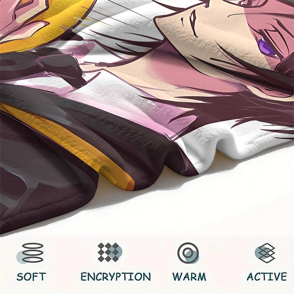 1 STuks Assassination Classroom Print Flanellen Deken, Hoge Kwaliteit Alle Seizoenen, Woondecoratie, Warmte en Comfort, Perfect voor Kerstcadeaus