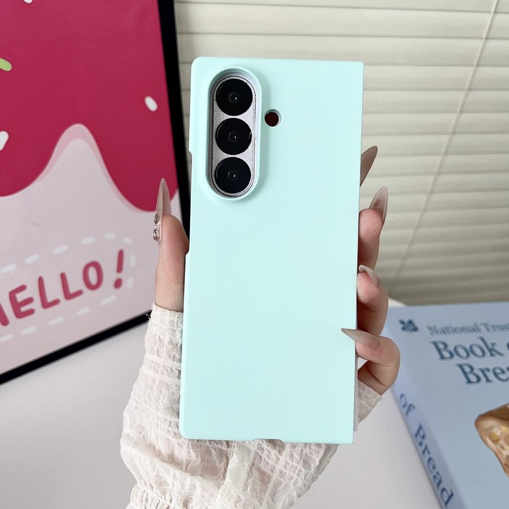 Luxury Ultra Slim Hard Back Case for Samsung Galaxy Z Fold 7/6/5/5G/ZFold7/Z Fold 3/4/5 Shockproof Candy Solid Color Cover