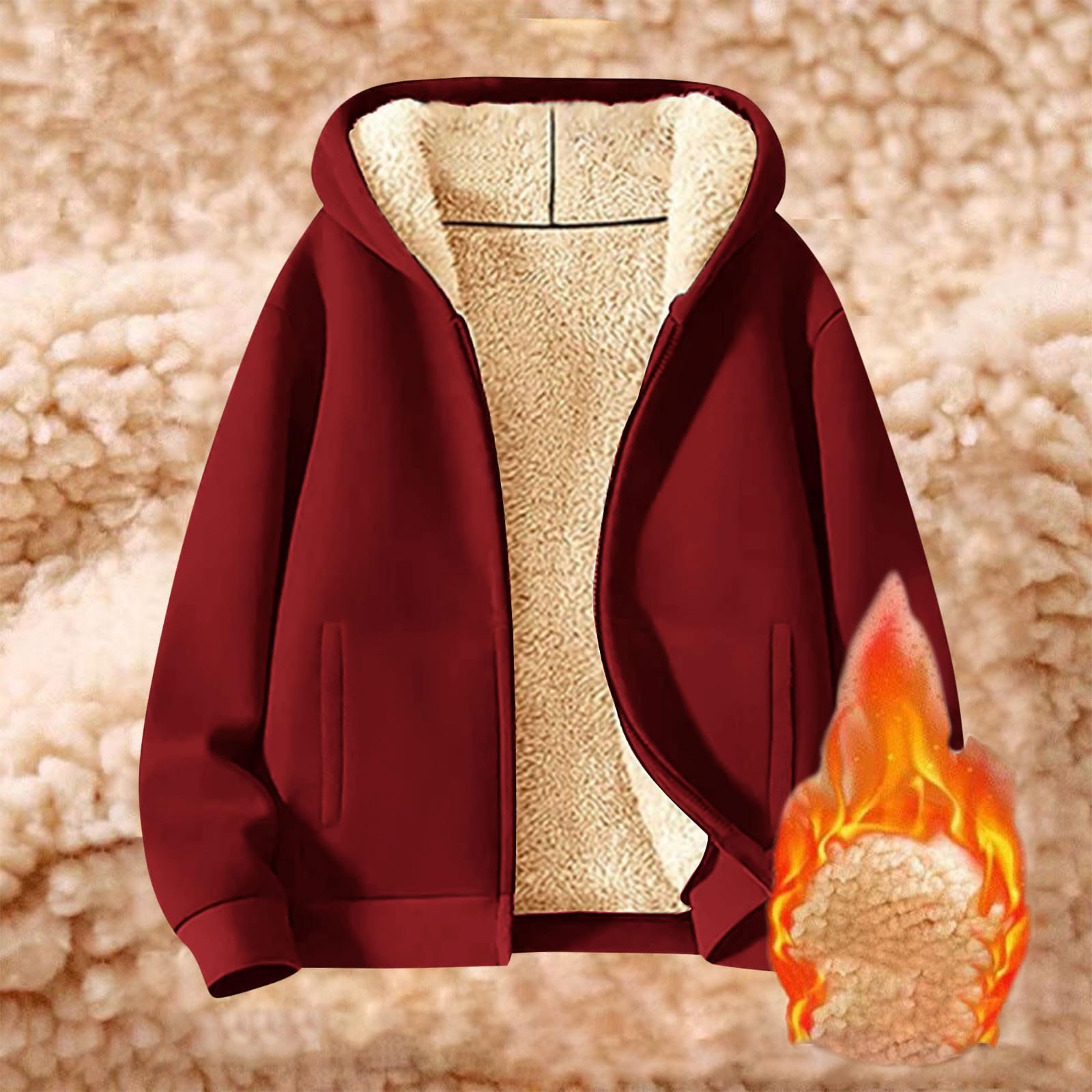 

Женские зимние пальто Теплые плюшевые куртки Кардиган с открытой передней частью и длинными рукавами Модная пушистая верхняя одежда L