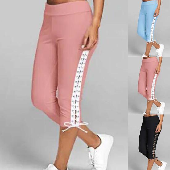 Buy Women High Waist Cropped Trousers 
