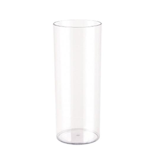 Klar blomster vase til borddekorationer Knusesikker Høj Cylinder Plastik Vase til Bryllupsbegivenhed Hjemmekontor Borddekoration