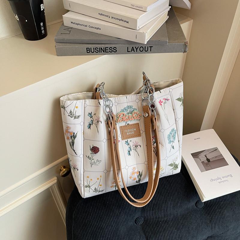 Fashionable Floral Pattern Women Casual Large Capacity Tote Bag For Daily Use