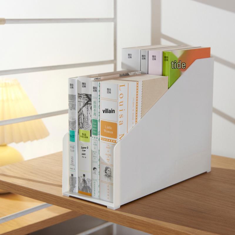 Double-Layer Vertical Desktop Bookshelf for A5 Books and Albums