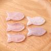 Hand Carved Healing Crystals Fish Figurine Natural Stone Animal Statue Amethyst Gemstone Pendant Home Decor DIY Hanging Ornament