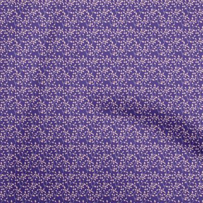 Cotton Flex Dark Blue Fabric Leaf Sewing Craft Projects Fabric Prints By Yard 40 Inch