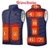 Men Usb Heated Vest 17 Areas Electric Heating Vest Jacket Men Winter Warmte Vest Waistcoat Sleeveless Puffer Men Vest Jacket