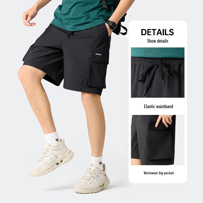 CAMEL Men's Quick-Dry Casual Cargo Shorts M14BW01091
