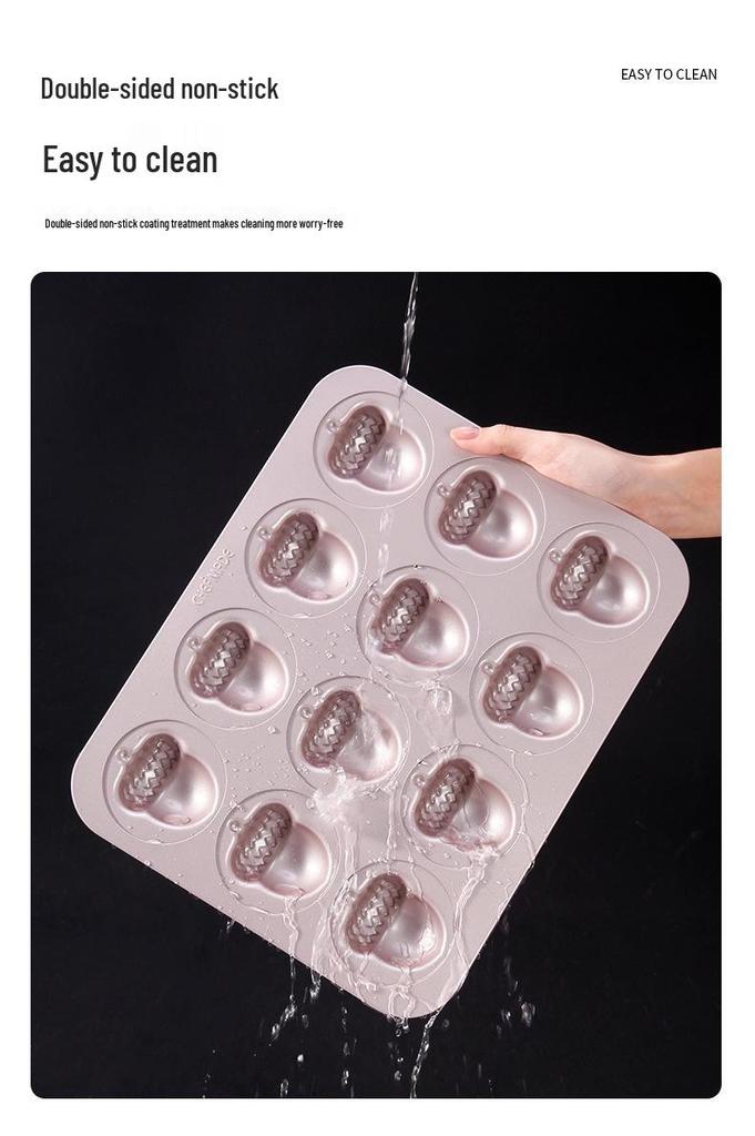 Non-stick Madeleine & Acorn Muffin Baking Pan - Christmas Cake Mold for Home Use