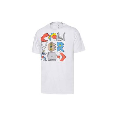 Cartoon Printing T Shirt Men's White 10018385-A01