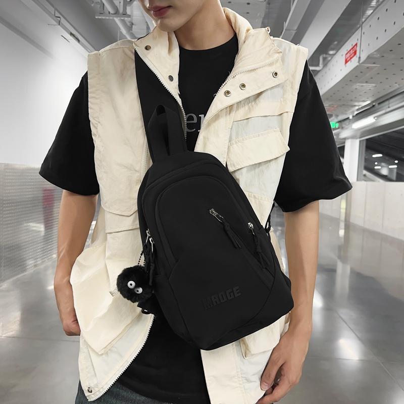 Lightweight Chest Bag Women's Crossbody Bag Men's Sports Riding Large Capacity Shoulder Bag