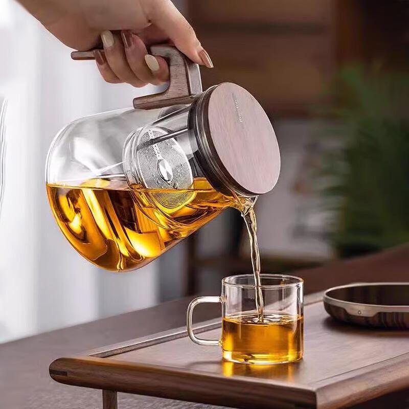 Easy Brew One-Touch Filter Glass Teapot