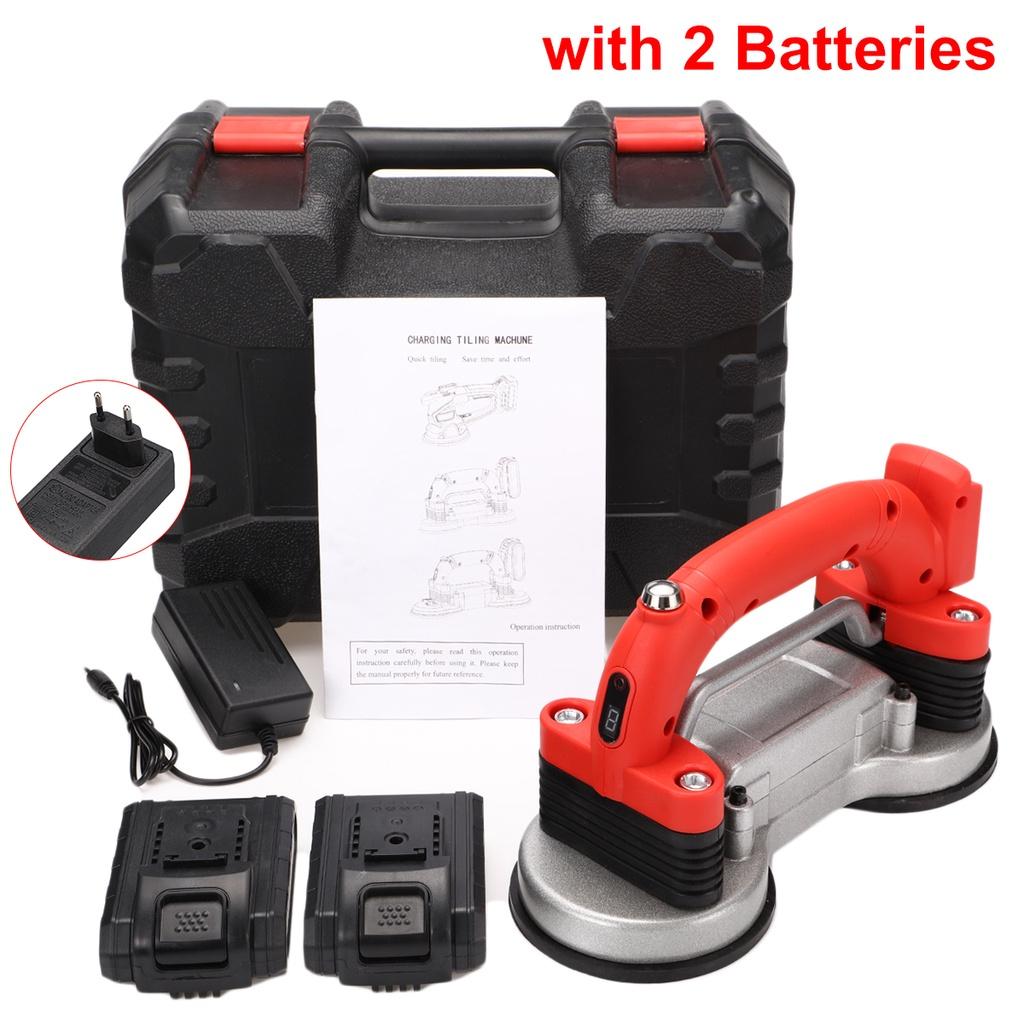 200KG 60-120mm 5 Speeds 21V 1200W Tiles Vibrator Adjustable Automatic Floor Vibrator Leveling Tool With Battery Tiling Tiles Machine