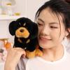 Soft Plush Rottweiler Dog Toy Plush Doll Black Tan with Floppy Ears and Sweet Faces Stuffed Kawaii Puppy Cute Cozy Display Accent