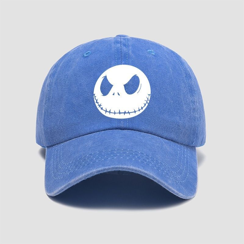 Fashion Nightmare Before Christmas Jack Casual Hat Baseball Caps Breathable Snapback Sun Hats Adjustable Color Peaked Cap Unisex