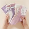 Calzini in Cotone Cartoni Animati Carini per Bambini, Calzini in Cotone Spessi alla Caviglia per Bambine Autunno e Inverno