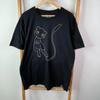 Pokemon Shirt Mens Extra Large Black Mew Graphic Print Anime Short Sleeve Crew