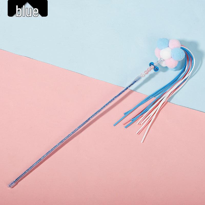 Enchanting Feather Cat Teaser: Bite-Resistant Stick with Bell - Perfect for Self-Play & Relieving Boredom, Includes Replacement Head for Kittens